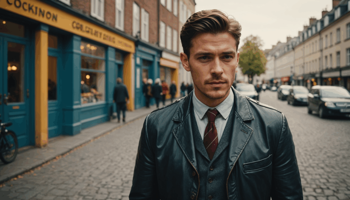 Comment adopter un style vintage avec une veste en cuir et des brogues authentiques